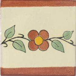 Flower Border - Mexican Talavera Border Tile
