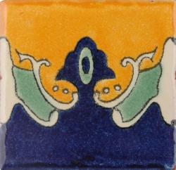 Medallon 2 - Mexican Talavera Handcrafted Border Tile
