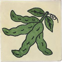 Peapod - Mexican Decorative Talavera Fruit & Veggie Tile