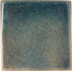 Blue - Ceramic Mexican Hand painted Crackle Tile