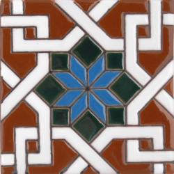 Estrella Arabe 1 - High Relieve Ceramic Malibu Tile