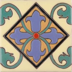 Almeria 2 - Malibu Ceramic Border Handcrafted Tile
