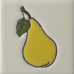 Pear - Baja Ceramic Handpainted Mexican Tile