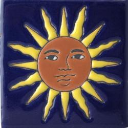 Sol - Baja Ceramic Mexican Handpainted Tile