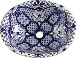 Vila Nova - Mexican Talavera Oval Drop- in Sink