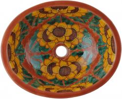 Ceramic Mexican Sink - Girasol Terra Cotta