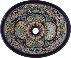 Yucatan - Talavera Mexican Handcrafted Oval Drop-in Sinks
