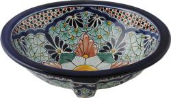 Ceramic Hand painted Mexican Talavera Sink - Evisa