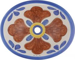 Blue Seville - Mexican Talavera Handpainted Matte Sink