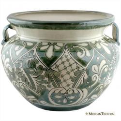 Large Planter 6 - Ceramic Mexican Large Round Planters