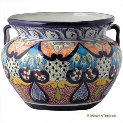 Large Planter 7 - Handpainted Ceramic Talavera Mexican Planters