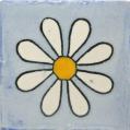 White Daisy - Decorative Mexican Tile