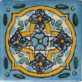 Melody 2 - Handmade Mexican Talavera Deco 2 Tile