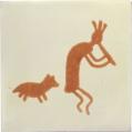 Pictograph 7 - Mexican Decorative Talavera Southwest Tile