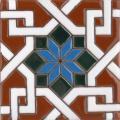 Estrella Arabe 1 - High Relieve Ceramic Malibu Tile