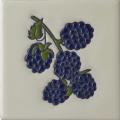 Blueberry - Mexican Handcrafted Ceramic Baja Tile