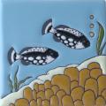 Crown Triggerfish - Handcrafted Ceramic Baja Mexican Tile