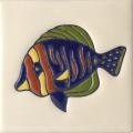 Green Fish 2 - Handcrafted Mexican Ceramic Baja Tile