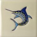 Blue Marlin 2 - Mexican Ceramic Baja Tile