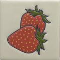 Strawberry - Handcrafted Ceramic Baja Mexican Tile