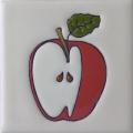 Red Apple - Handcrafted Ceramic Baja Tile