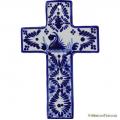 Cross 6 - Mexican Talavera Folk Art Ceramic Cross