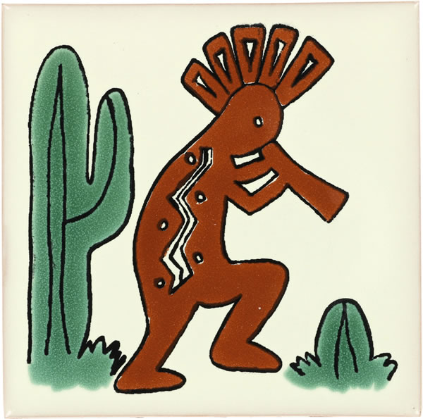 Kokopelli Mosaic for Pool or Wall Mexican Theme 