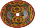 Ceramic Mexican Sink - Girasol Terra Cotta