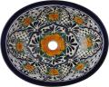 Ceramic Hand painted Mexican Talavera Sink - Polanco