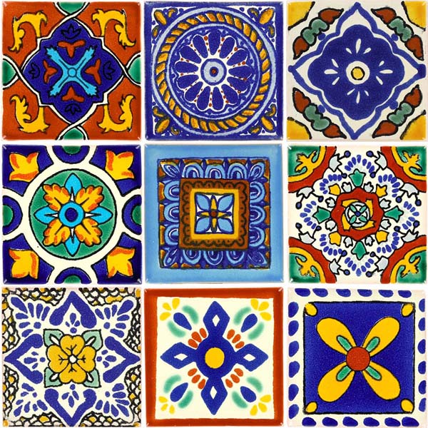 Mexican Talavera Tiles, Talavera Number Tiles