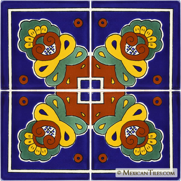 thumbnail image 2 of Handmade Talavera Ceramic Tile Sets – C068 Mexican Pottery 2 of 6