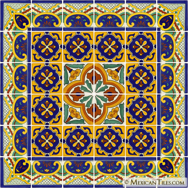 thumbnail image 2 of Handmade Talavera Ceramic Tile Sets – C068 Mexican Pottery 2 of 6